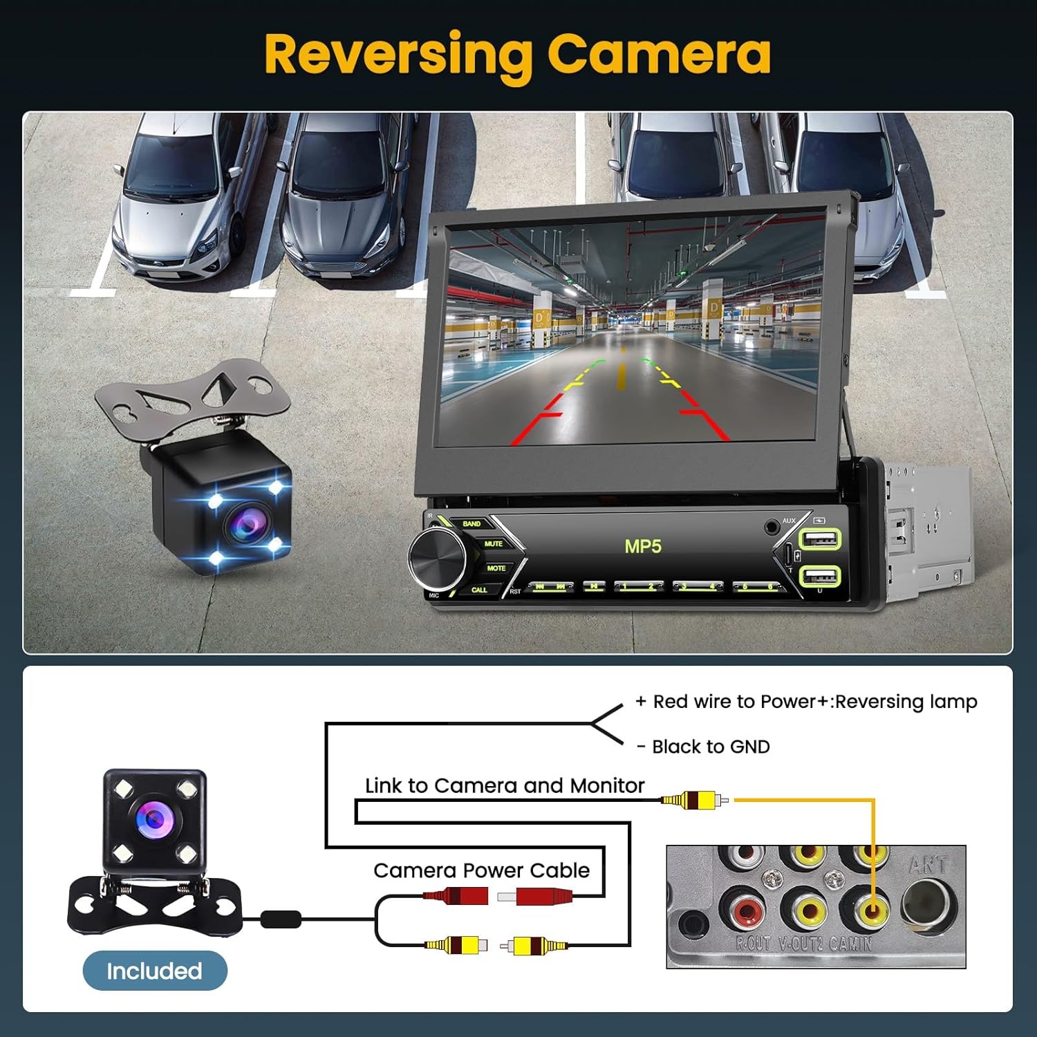 Hikity 1-DIN Autoradio met 7" Touchscreen & Bluetooth - 34% Korting