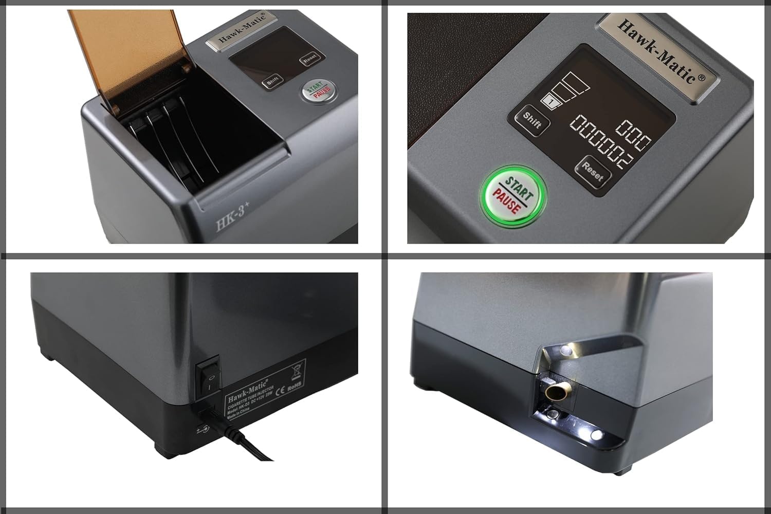 Hawk-Matic Elektrische Sigarettenspuitmachine (35% Korting)