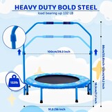 Opvouwbare Trampoline met Leuning Ø 91cm - 34% Korting!