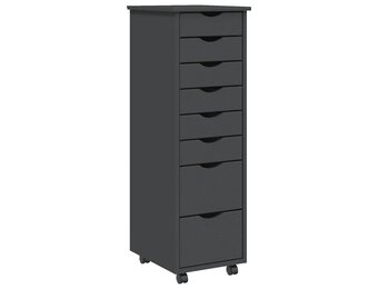 vidaXL Ladekast MOSS - 8 Lades - Grijs Grenenhout (59% Korting)