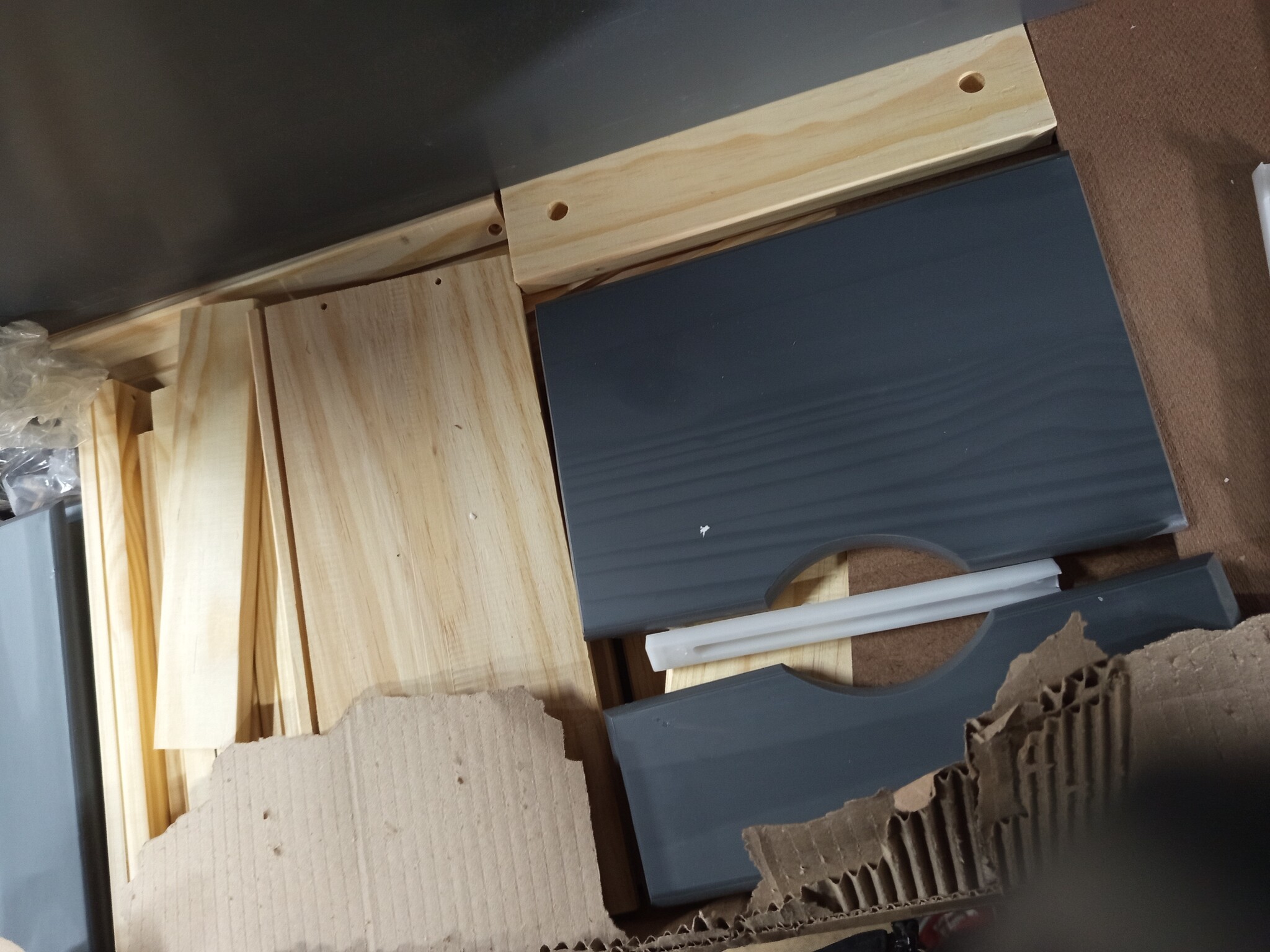 vidaXL Ladekast MOSS - 8 Lades - Grijs Grenenhout (59% Korting)