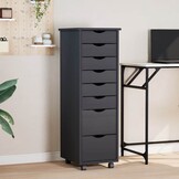 vidaXL Ladekast MOSS - 8 Lades - Grijs Grenenhout (59% Korting)