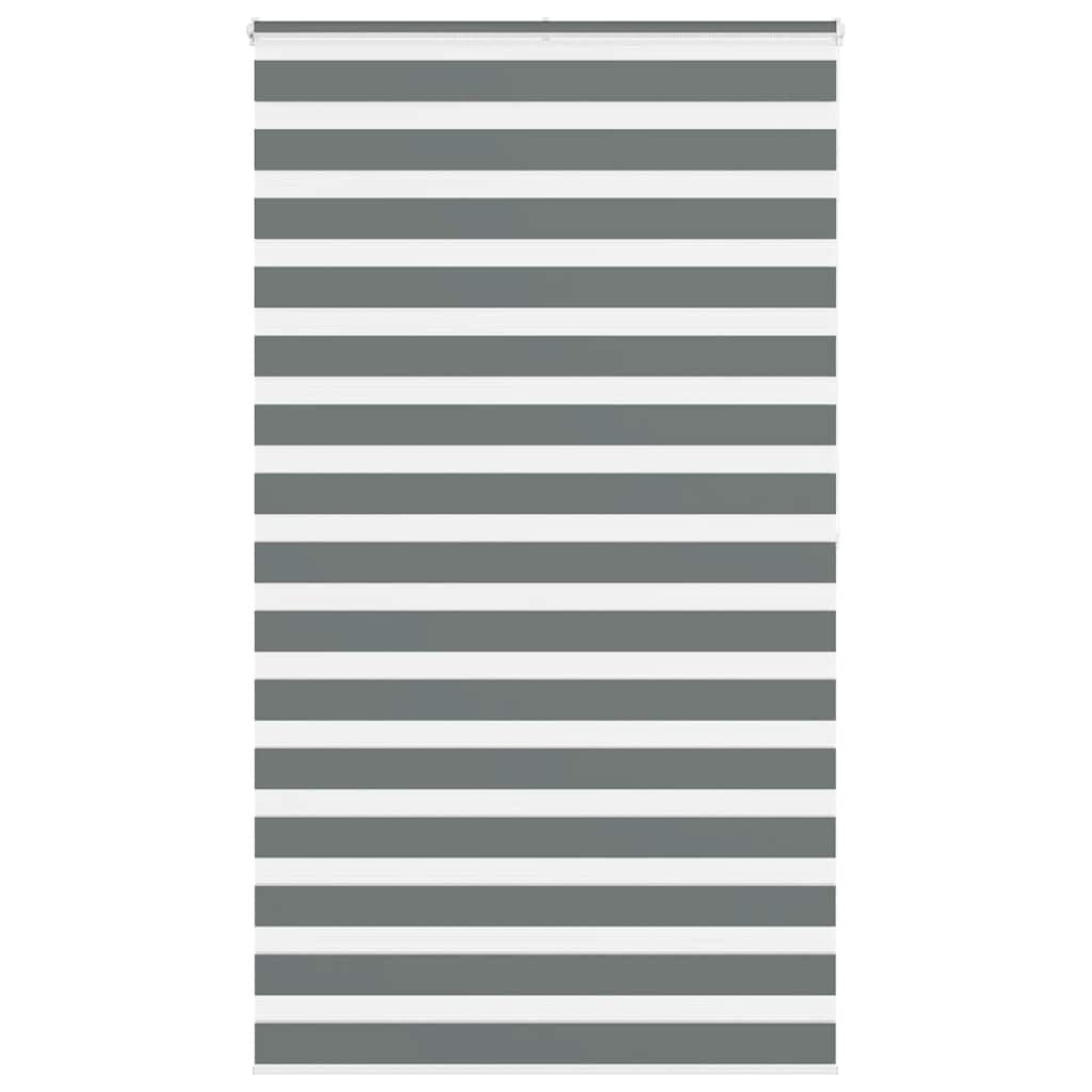 vidaXL Zebra Rolgordijn Donkergrijs 135x200 cm - 52% Korting