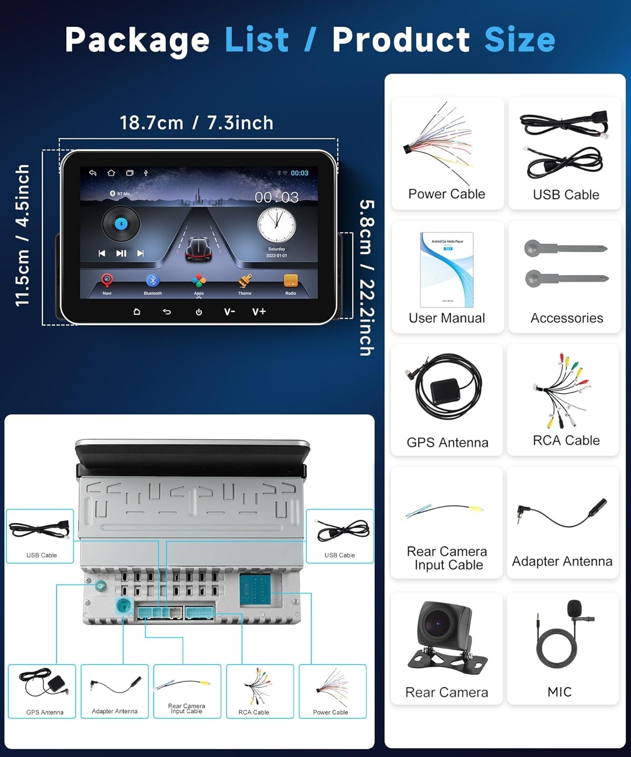 2DIN Android Autoradio met 7" Scherm & Navigatie - 34% Korting