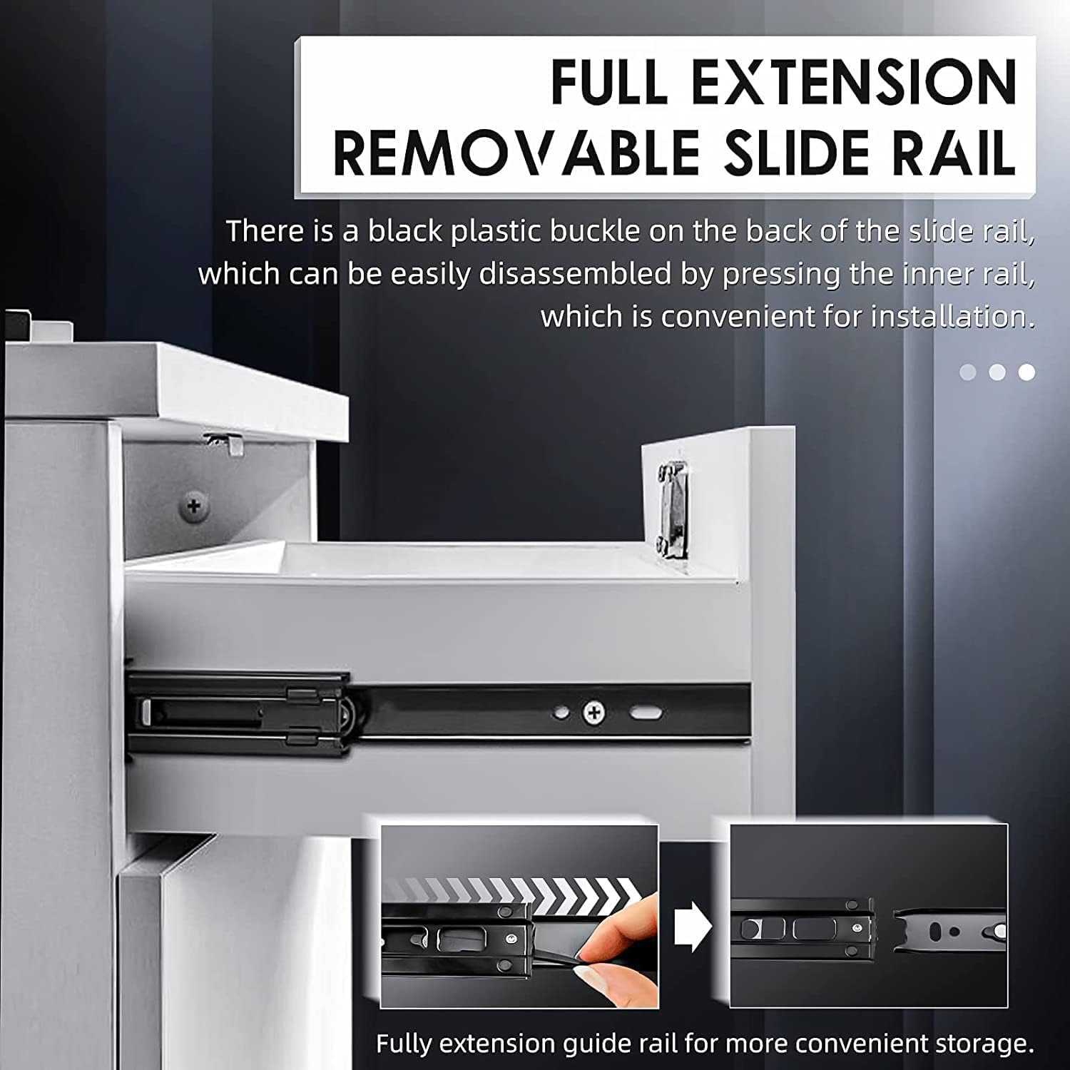 Soft Close Ladegeleiders 350mm Zwart (1 Paar) - 27% Korting!