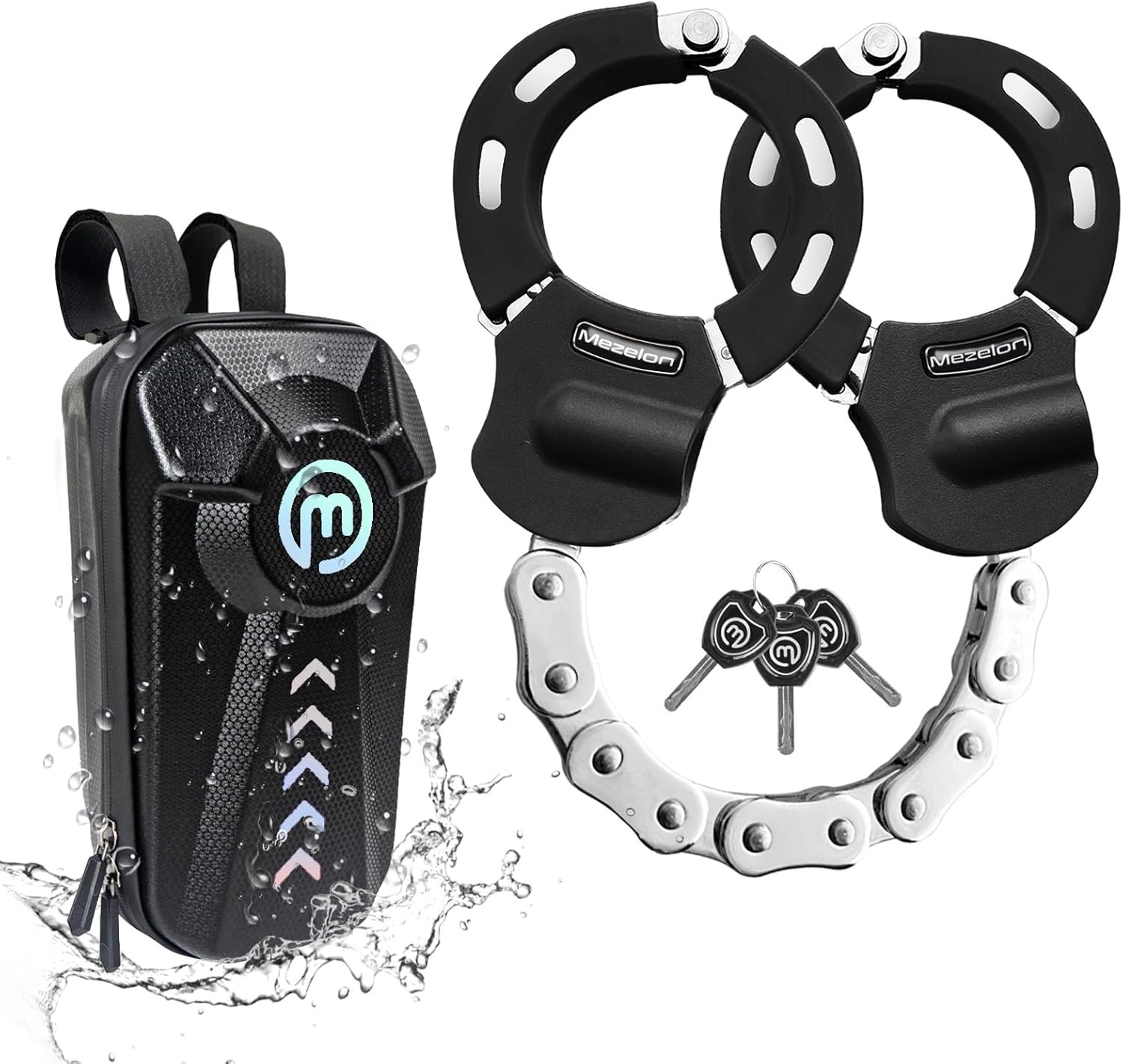 Diefstalbeveiliging Kettingslot + Tas (4 Kleuren) - 29% Korting