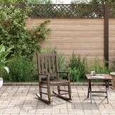 vidaXL Kinder Schommelstoel: Massief Hout, Bruin - 53% Korting!