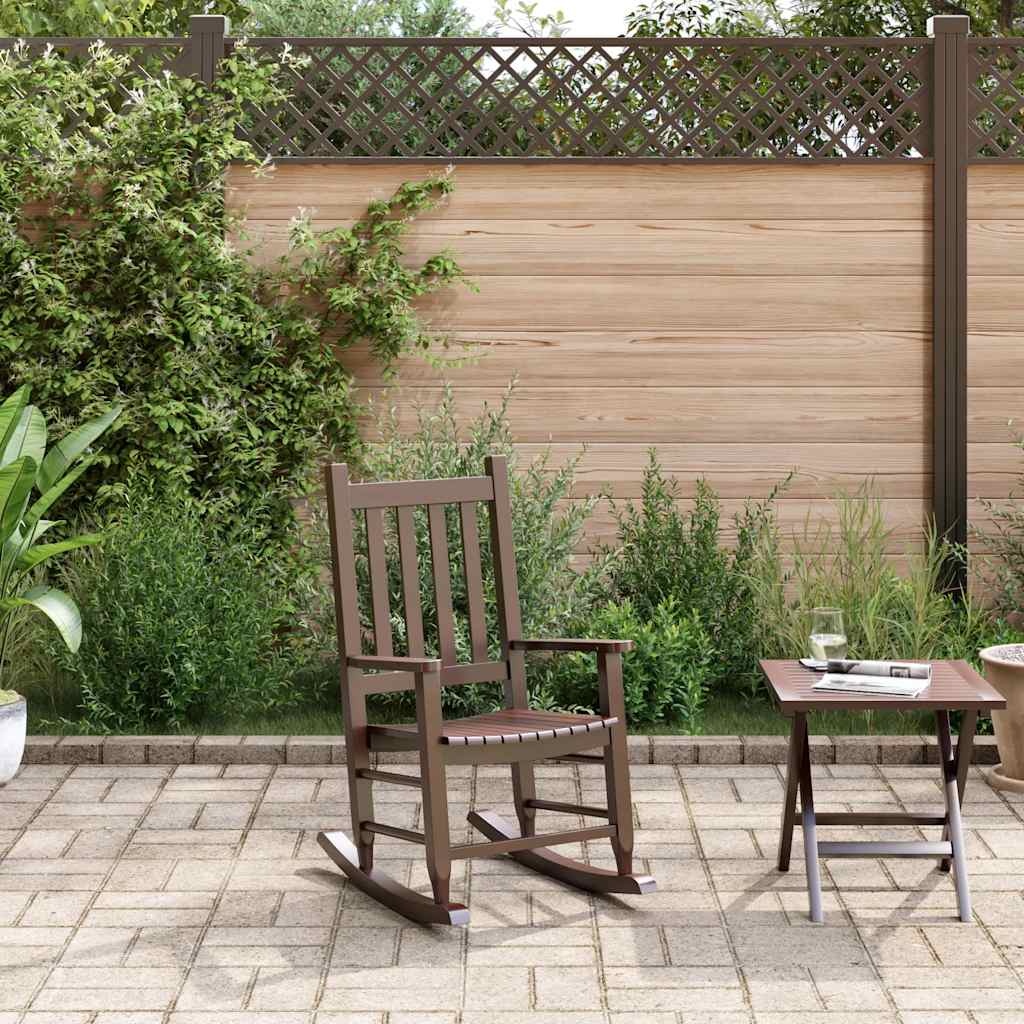 vidaXL Kinder Schommelstoel: Massief Hout, Bruin - 53% Korting!