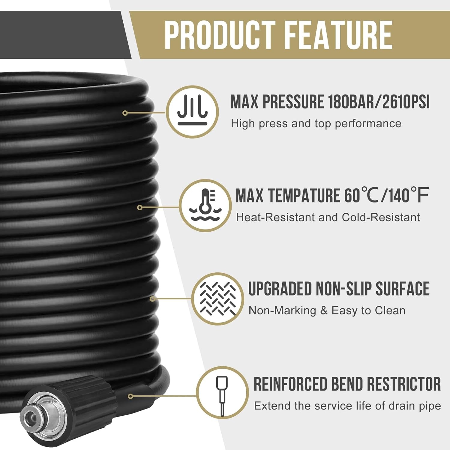 30m Afvoerontstopper Slang (29% Korting) voor Kärcher K1-K7