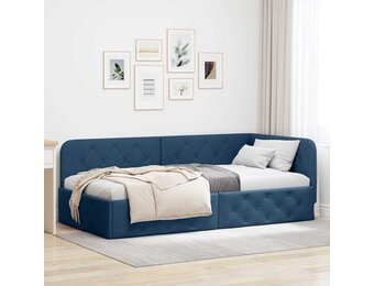 VidaXL Hoekbedframe Blauw - 30% Korting