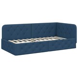 VidaXL Hoekbedframe Blauw - 30% Korting