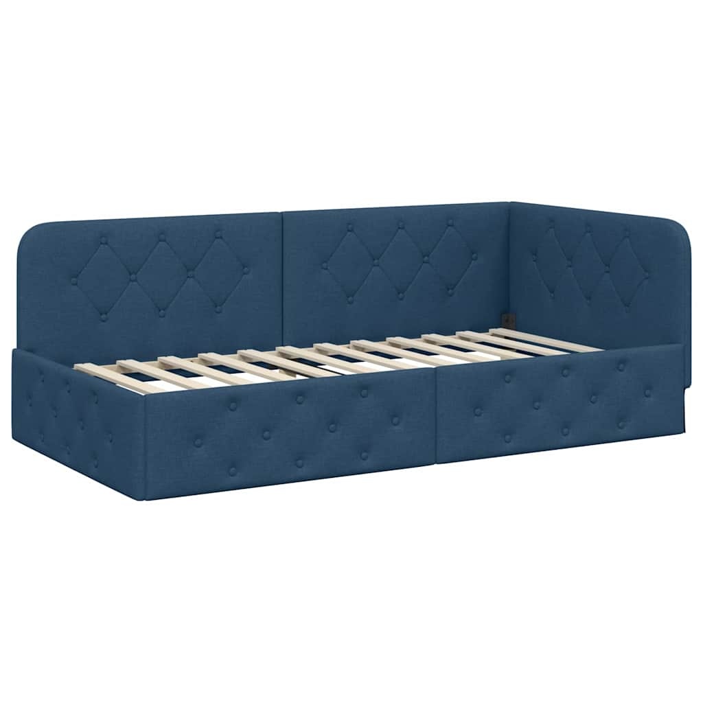 VidaXL Hoekbedframe Blauw - 30% Korting