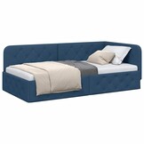 VidaXL Hoekbedframe Blauw - 30% Korting