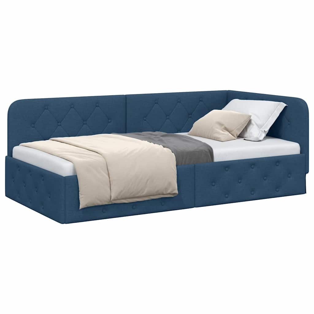 VidaXL Hoekbedframe Blauw - 30% Korting