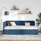 VidaXL Hoekbedframe Blauw - 30% Korting