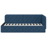 VidaXL Hoekbedframe Blauw - 30% Korting