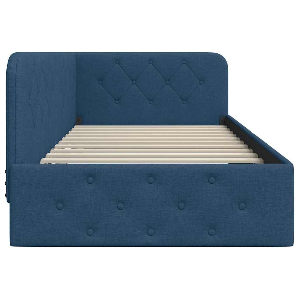 VidaXL Hoekbedframe Blauw - 30% Korting