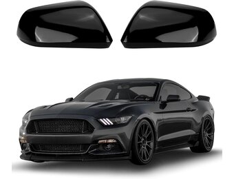Spiegelkappen Glanzend Zwart Ford Mustang (2015-24) - 34% Korting