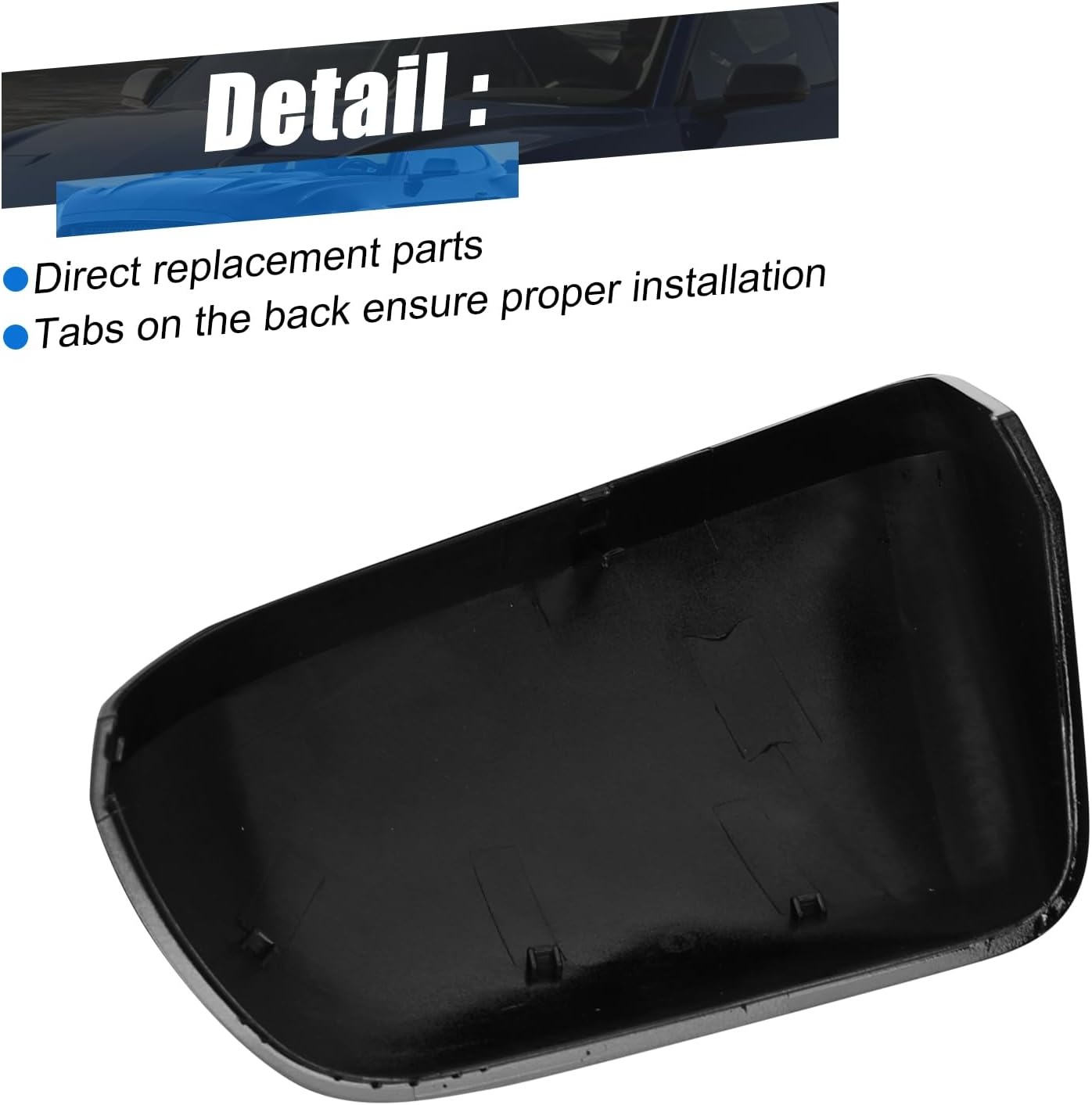 Spiegelkappen Glanzend Zwart Ford Mustang (2015-24) - 34% Korting