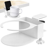 2-in-1 Bureau Bekerhouder & Telefoonstandaard - Zwart - 27% Korting