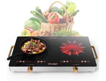 Cooksir Keramische Kookplaat 2 Zones - 30% Korting!