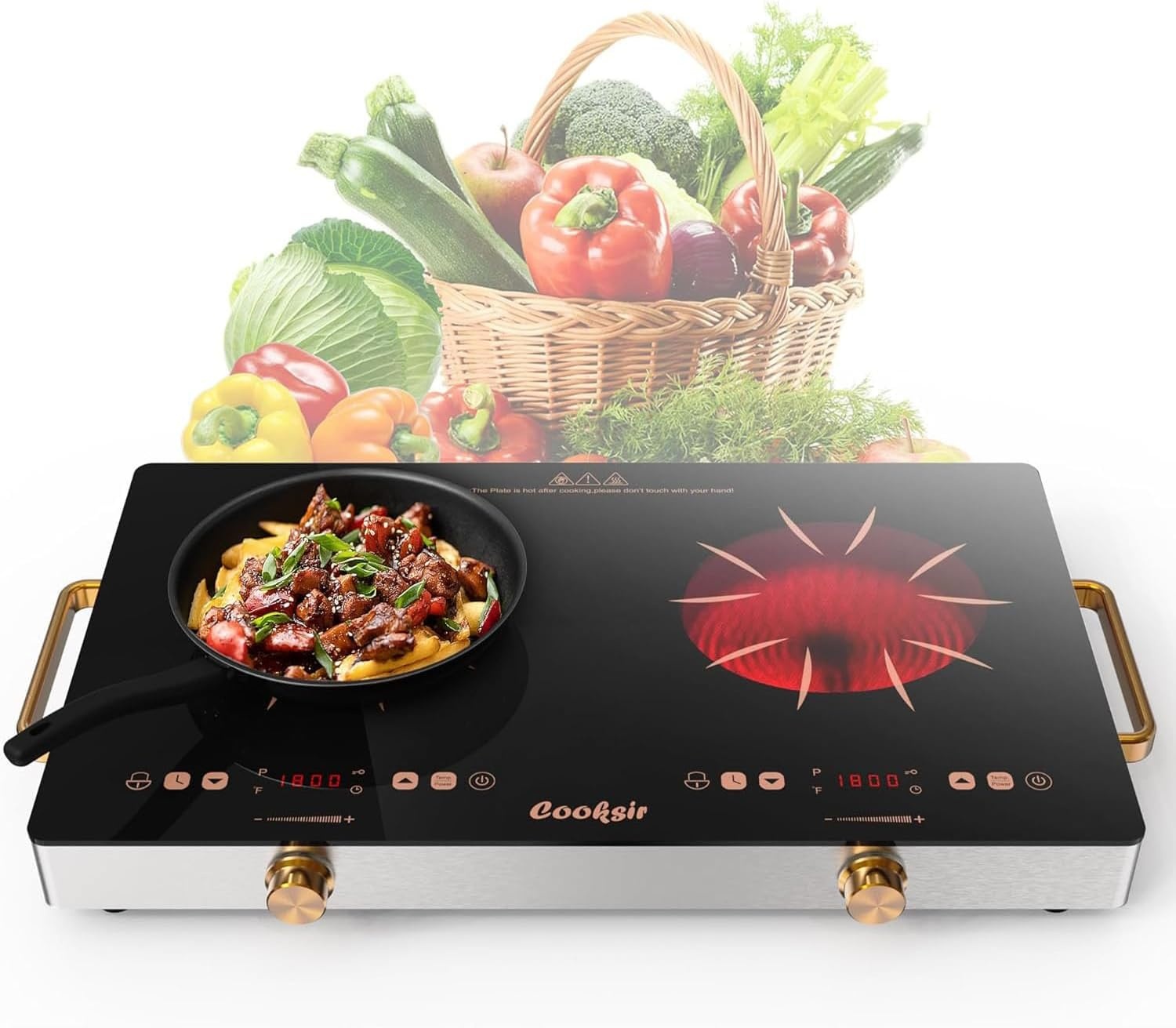 Cooksir Keramische Kookplaat 2 Zones - 30% Korting!