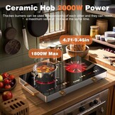 Cooksir Keramische Kookplaat 2 Zones - 30% Korting!