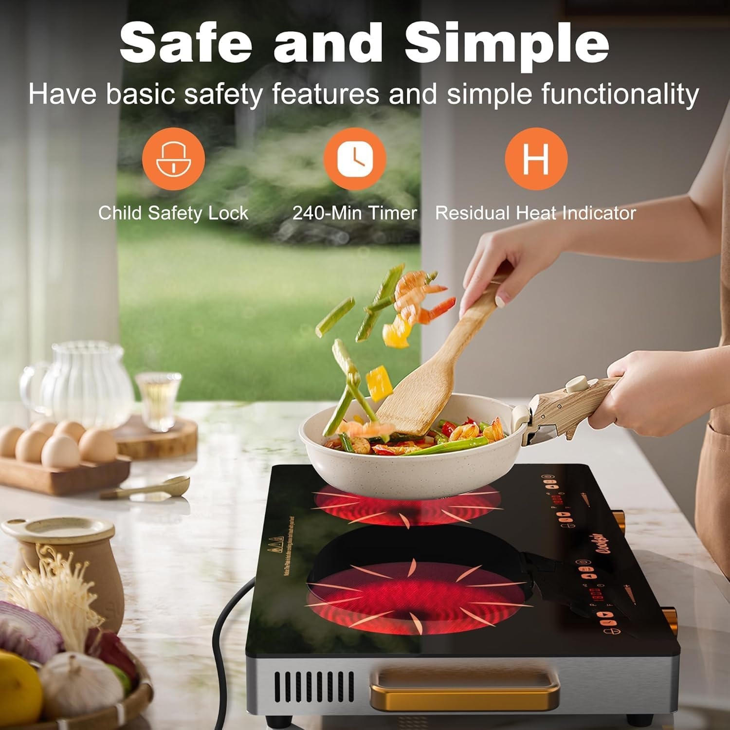 Cooksir Keramische Kookplaat 2 Zones - 30% Korting!