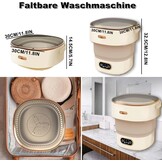 Mini-wasmachine 15L - 29% Korting - Ideaal voor Reizen & Kleine Huishoudens