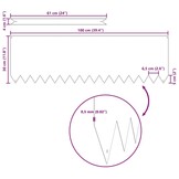 vidaXL Gazonranden Cortenstaal Bruin (20 Stuks) - 35% Korting