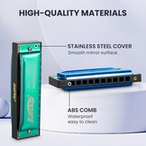 Easttop 10-Gats Blues Harmonica Set - 7 Tonen | 34% Korting