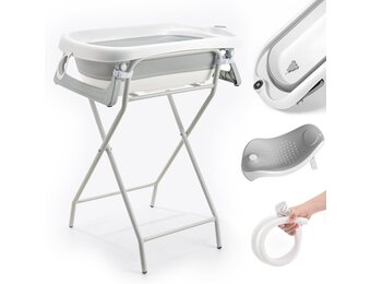 Opvouwbaar Babybad XXL met Onderstel & Thermometer (54% Korting)