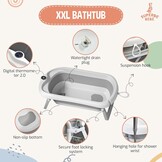 Opvouwbaar Babybad XXL met Onderstel & Thermometer (54% Korting)