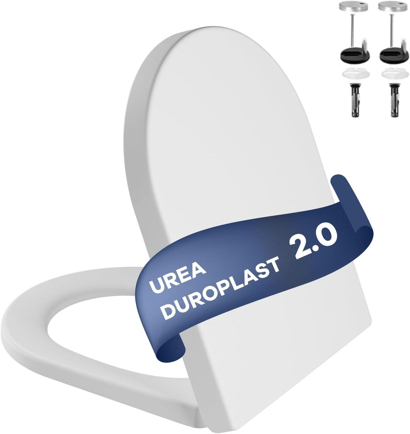 IDEALHOUSE D-vorm Toiletzitting Soft Close - 33% Korting