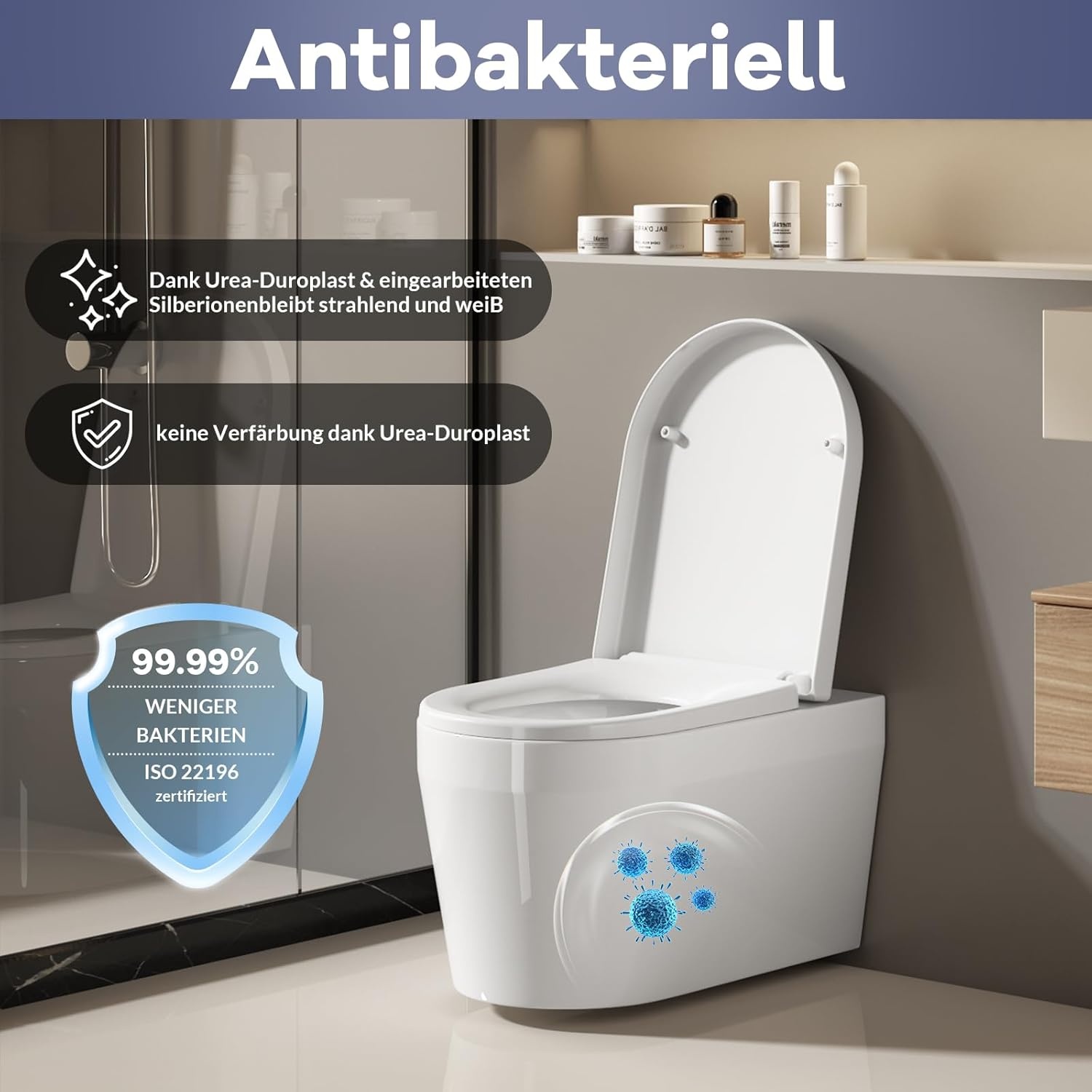 IDEALHOUSE D-vorm Toiletzitting Soft Close - 33% Korting