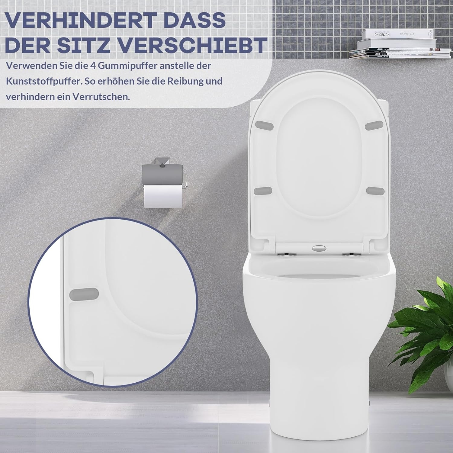 IDEALHOUSE D-vorm Toiletzitting Soft Close - 33% Korting
