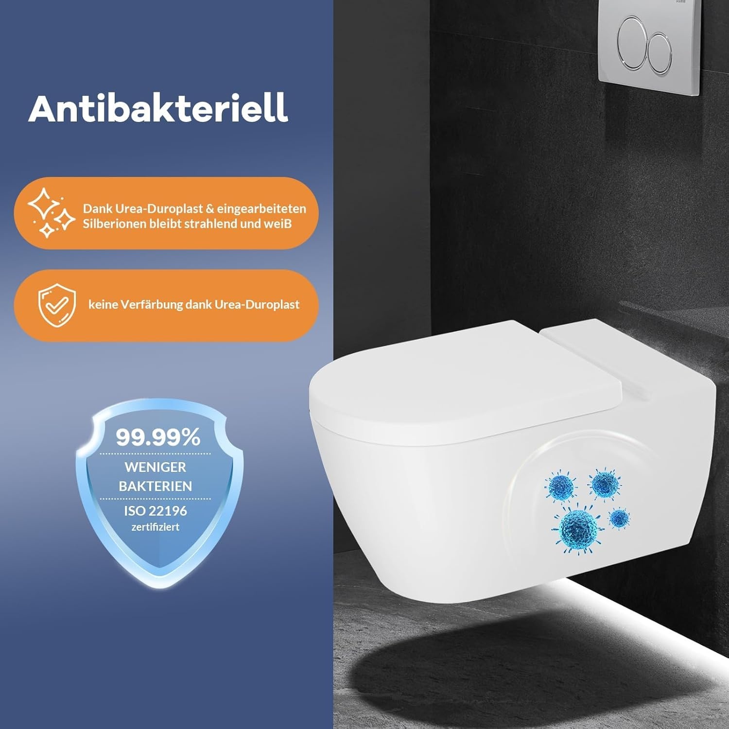 IDEALHOUSE D-vorm Toiletzitting Soft Close - 33% Korting