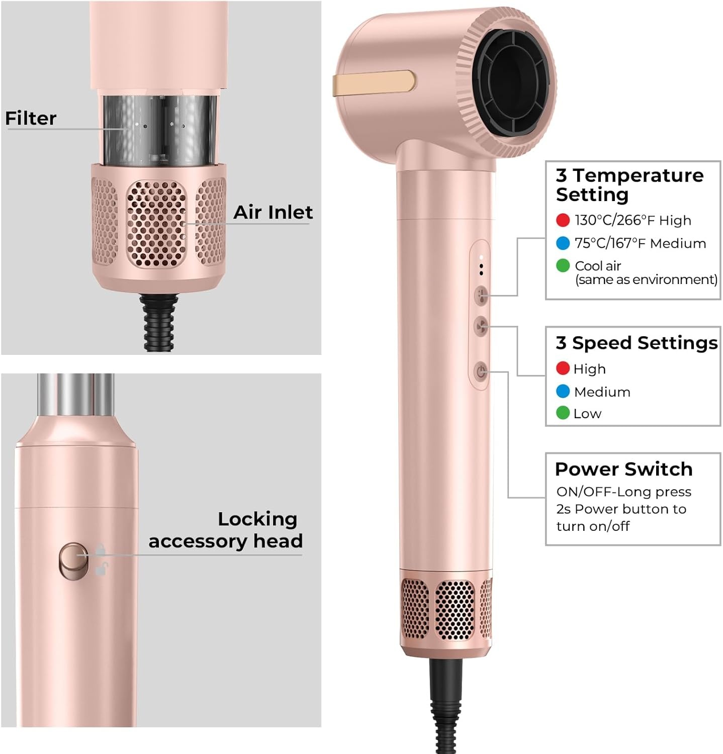 UKLISS Airstyler 7-in-1 Haardroger met Korting