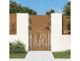 vidaXL Poort Cortenstaal 105x180cm - Grasontwerp (35% Korting)