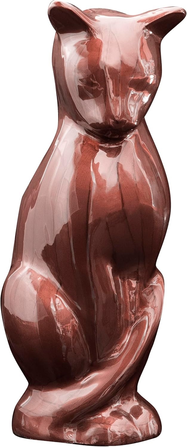 Herinneringsurn Kat - Aluminium - Bruin (29% Korting)