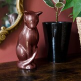Herinneringsurn Kat - Aluminium - Bruin (29% Korting)