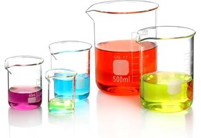 5 stuks QWORK glazen maatbekers | 25-500ml | Laboratorium & Keuken | -27%