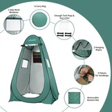 Pop-up douchetent, anti-uv voor buitenverandering, dressing, vissen, baden, opslag, camping, privacy-tent met venster, draagbare draagtas