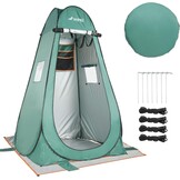 Pop-up douchetent, anti-uv voor buitenverandering, dressing, vissen, baden, opslag, camping, privacy-tent met venster, draagbare draagtas