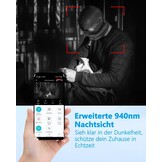 UCOCARE Mini-bewakingscamera voor binnen, werkt met of zonder wifi, mini-camera met 64 GB geheugenkaart, 940 nm nachtzicht, 6-7 uur batterijduur met één lading, voor binnen en buiten