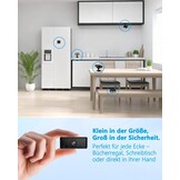 UCOCARE Mini-bewakingscamera voor binnen, werkt met of zonder wifi, mini-camera met 64 GB geheugenkaart, 940 nm nachtzicht, 6-7 uur batterijduur met één lading, voor binnen en buiten