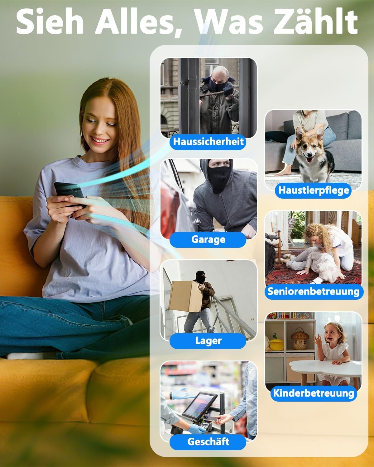 UCOCARE Mini-bewakingscamera voor binnen, werkt met of zonder wifi, mini-camera met 64 GB geheugenkaart, 940 nm nachtzicht, 6-7 uur batterijduur met één lading, voor binnen en buiten