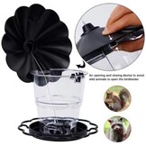 Vogelvoederhuisje ophangen, vogelhuis met standaard, weerbestendig, vogelvoederdispenser ophangen, hoge capaciteit, geschikt voor alle tuinvogels