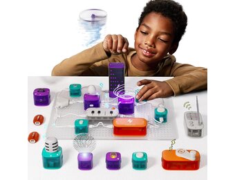 Science Can Elektronica Circuits Kit voor Kinderen met Bouwstenen, Elektronica Exploratie Kit met 80 Experimenten, Educatief STEM Speelgoed Wetenschap Kits voor 8 9 10 Jaar Oude Meisjes Jongens Gift