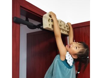 TWO STONES Hangboard rotsklimmen hangplank met optrekstang, inclusief kannen, knijpen, zakken, randen en hellingen voor rotsklimmen training